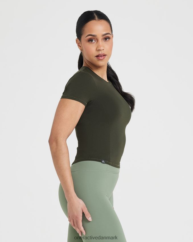 kaki tøj X26NZ0409 Oner Active blød blød mellemkortærmet t-shirt