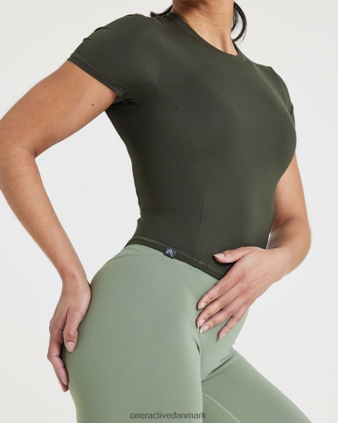 kaki tøj X26NZ0409 Oner Active blød blød mellemkortærmet t-shirt