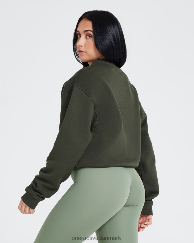kaki tøj X26NZ0605 Oner Active oversize sweatshirt hele dagen