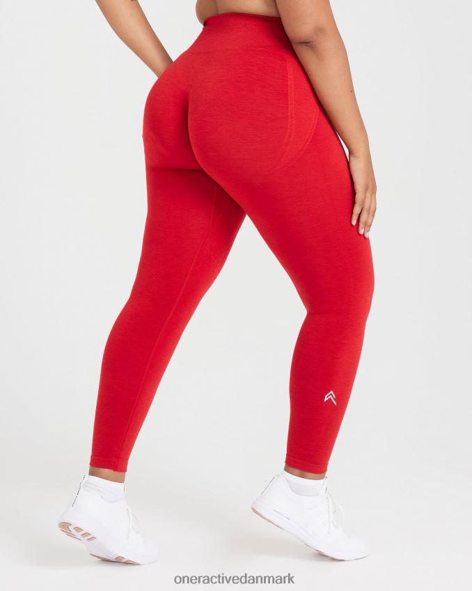 krydret rød tøj X26NZ043 Oner Active ubesværede sømløse leggings 3