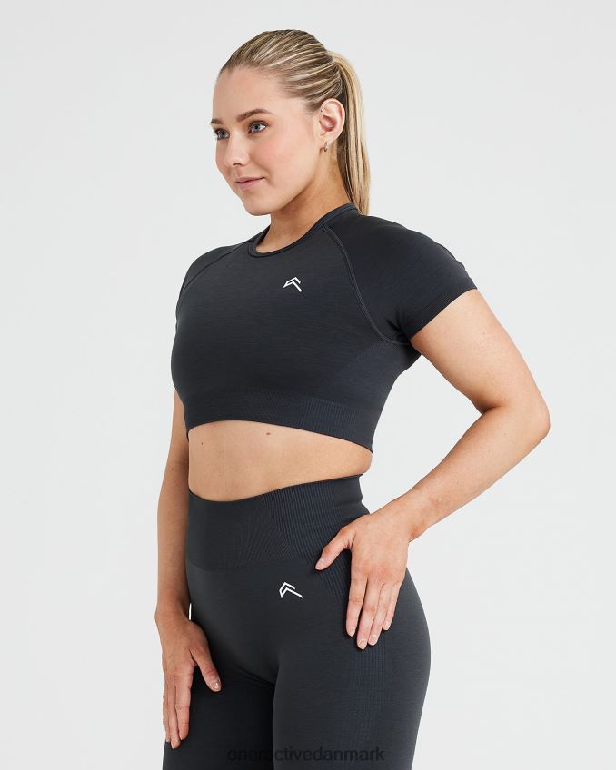 kul mergel tøj X26NZ0453 Oner Active klassisk sømløs 20 kortærmet crop top