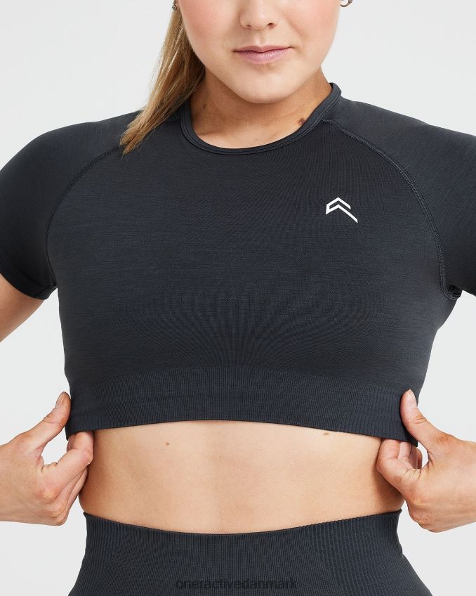 kul mergel tøj X26NZ0453 Oner Active klassisk sømløs 20 kortærmet crop top