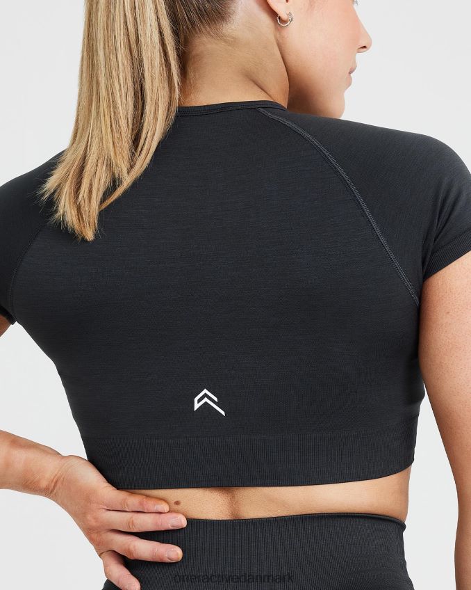 kul mergel tøj X26NZ0453 Oner Active klassisk sømløs 20 kortærmet crop top