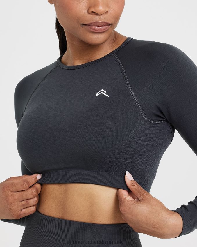 kul tøj X26NZ0482 Oner Active ubesværet sømløs langærmet crop top