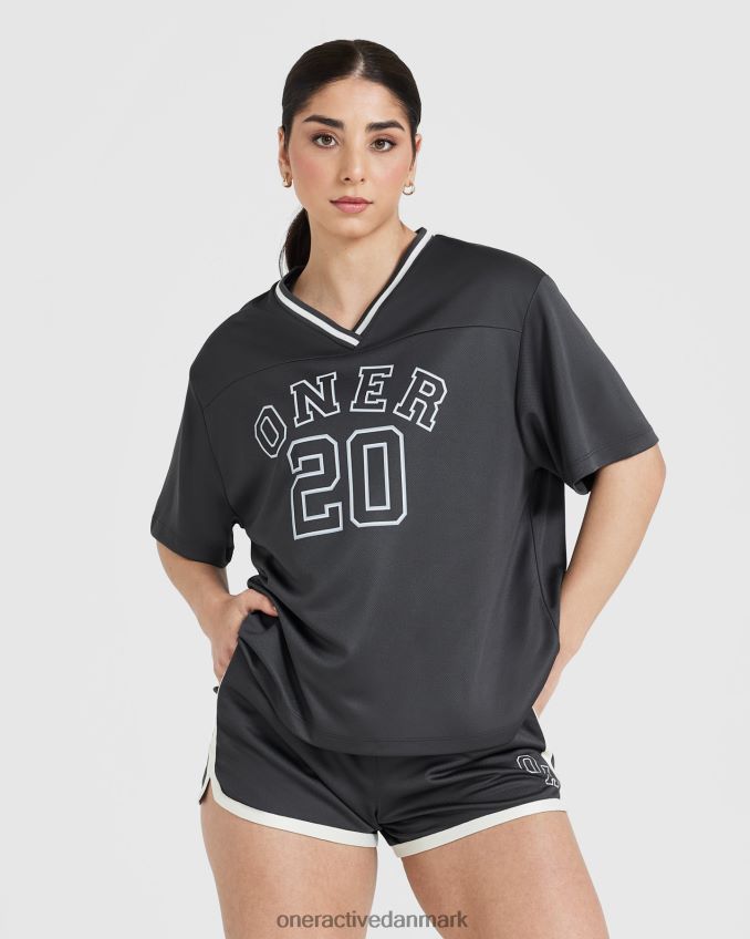 kul tøj X26NZ0499 Oner Active varsity kortærmet t-shirt med v-hals