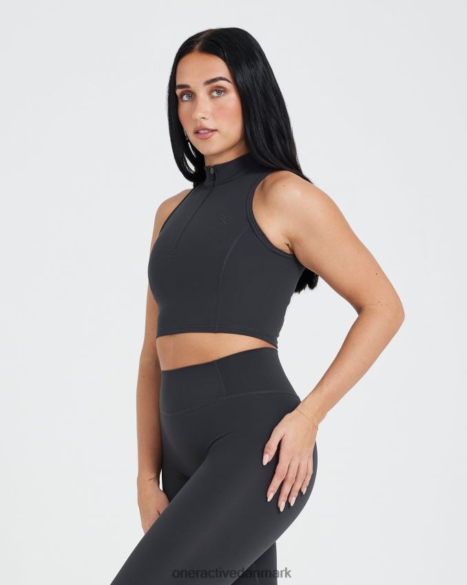 kul tøj X26NZ0517 Oner Active tidløs halv zip crop tank
