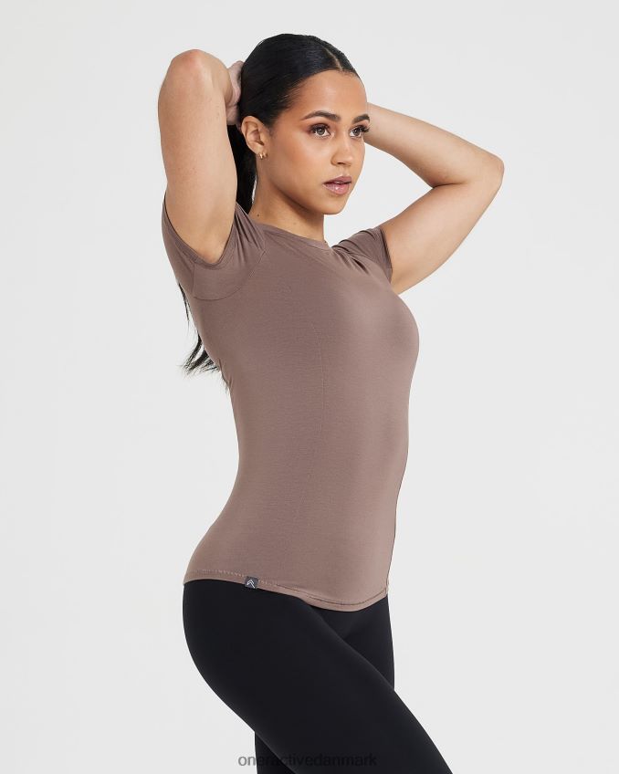 kølig brun tøj X26NZ0384 Oner Active blød blød kortærmet t-shirt