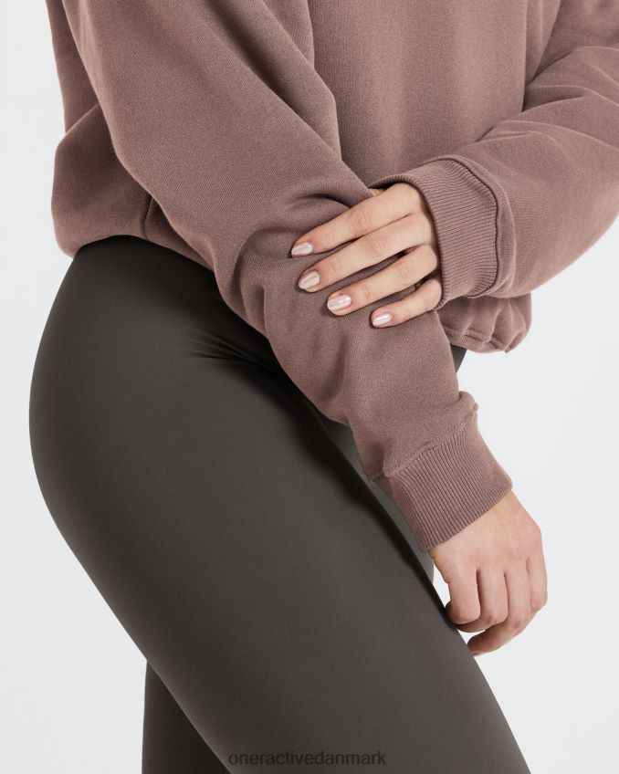 kølig brun tøj X26NZ0604 Oner Active oversize sweatshirt hele dagen