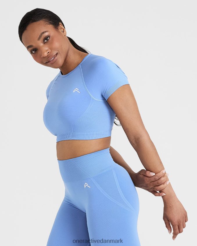 let denim tøj X26NZ0460 Oner Active ubesværet sømløs kortærmet crop top