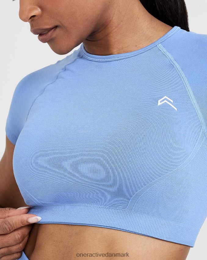 let denim tøj X26NZ0460 Oner Active ubesværet sømløs kortærmet crop top