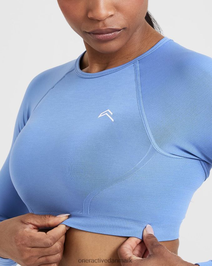 let denim tøj X26NZ0461 Oner Active ubesværet sømløs langærmet crop top
