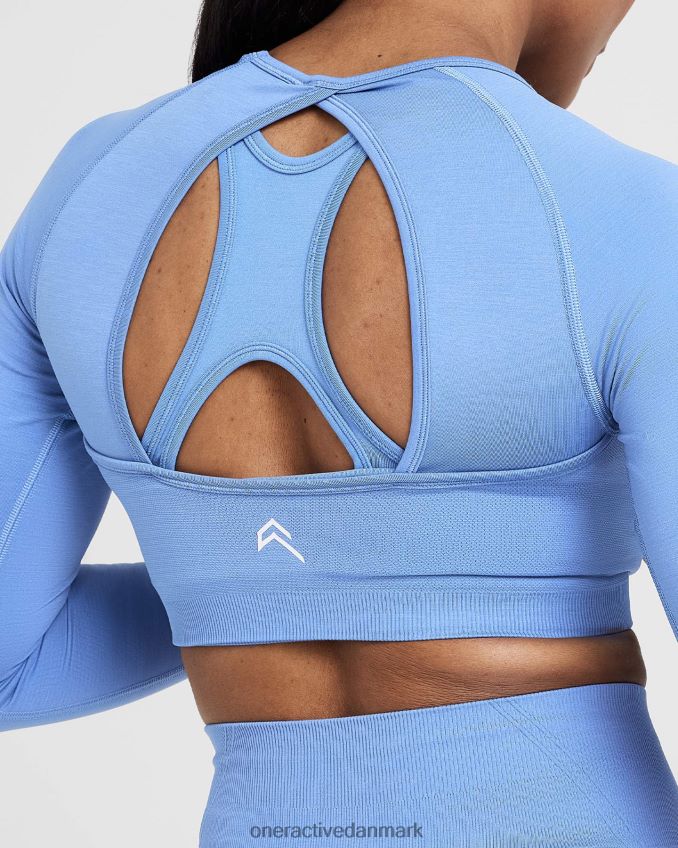 let denim tøj X26NZ0461 Oner Active ubesværet sømløs langærmet crop top