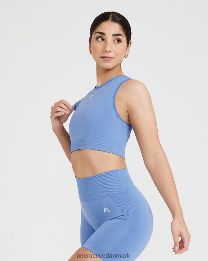 lys denim mergel tøj X26NZ0444 Oner Active klassisk sømløs 20 crop top