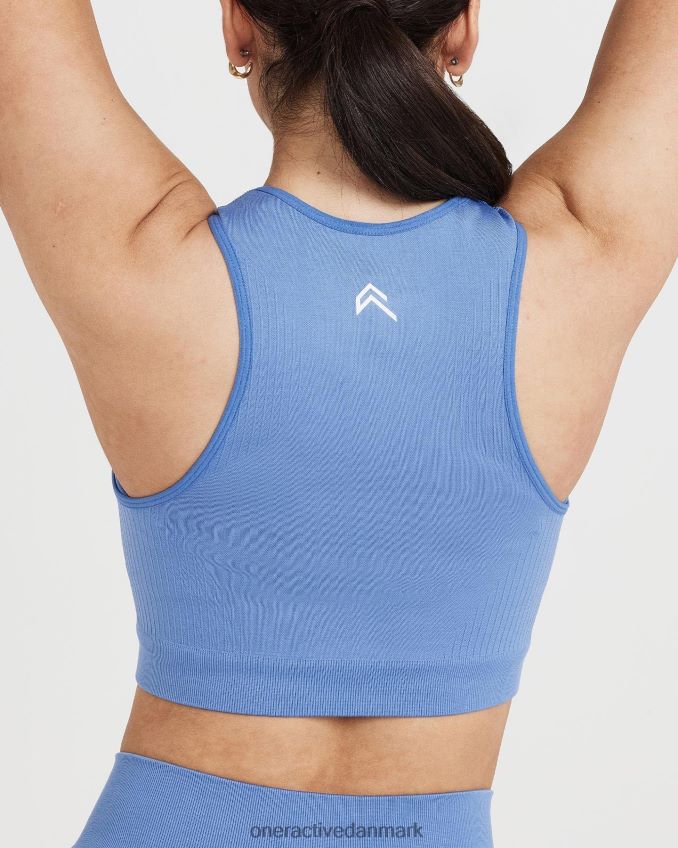 lys denim mergel tøj X26NZ0444 Oner Active klassisk sømløs 20 crop top