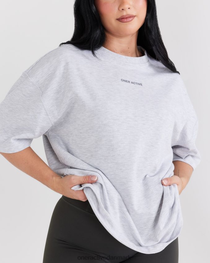 lysegrå mergel tøj X26NZ0424 Oner Active oyb grafisk unisex t-shirt