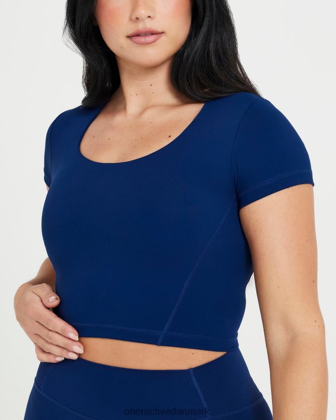 midnat tøj X26NZ0467 Oner Active tidløs afgrøde kortærmet t-shirt