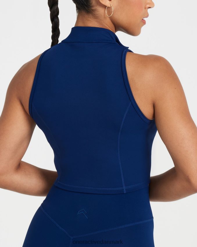 midnat tøj X26NZ0528 Oner Active tidløs halv zip crop tank