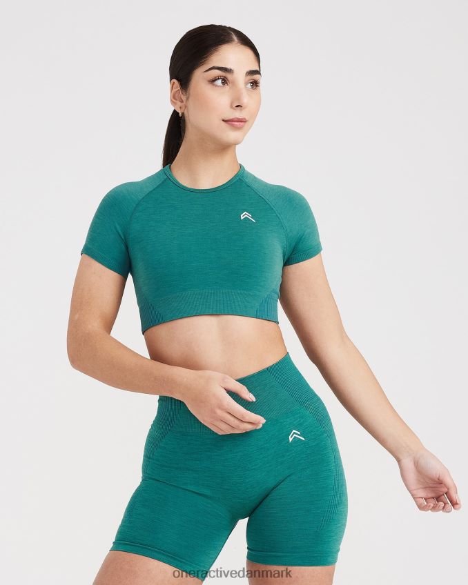 mineral grøn mergel tøj X26NZ0439 Oner Active klassisk sømløs 20 kortærmet crop top