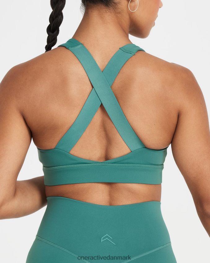 mineral grøn tøj X26NZ0100 Oner Active tidløs bralette med firkantet hals