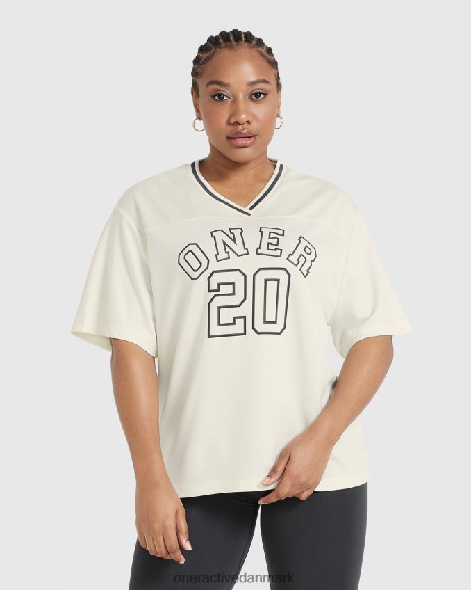 off white tøj X26NZ0487 Oner Active varsity kortærmet t-shirt med v-hals