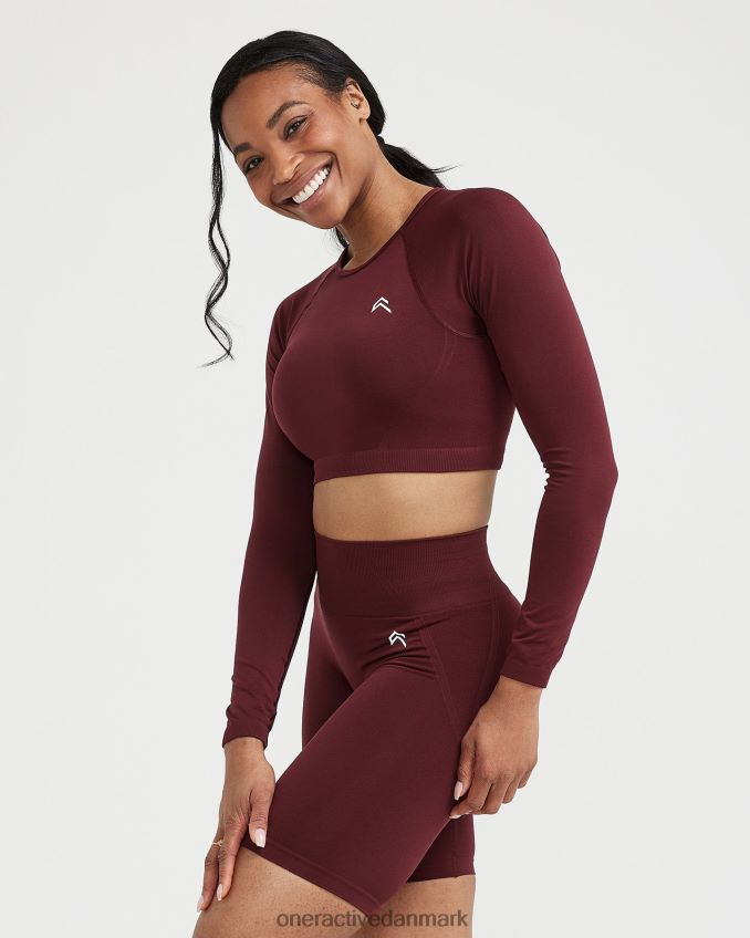 palisander tøj X26NZ0475 Oner Active ubesværet sømløs langærmet crop top