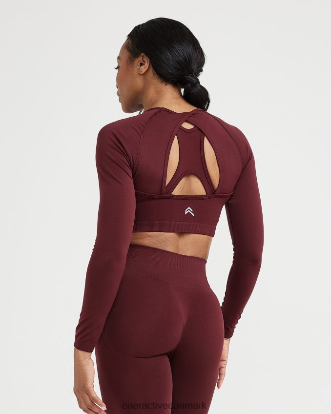 palisander tøj X26NZ0475 Oner Active ubesværet sømløs langærmet crop top