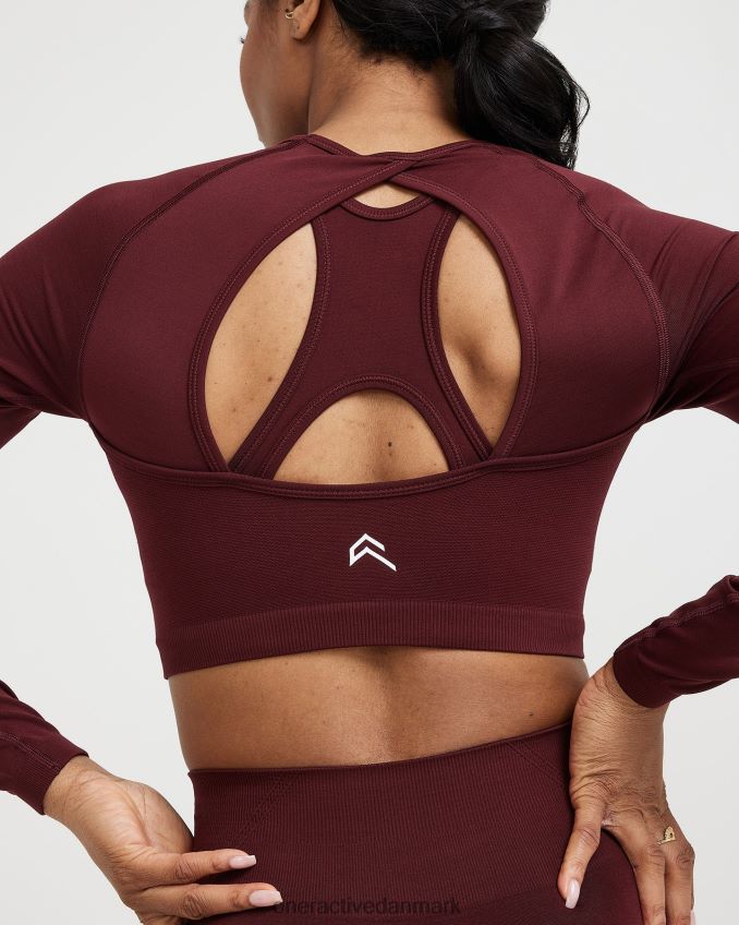palisander tøj X26NZ0475 Oner Active ubesværet sømløs langærmet crop top