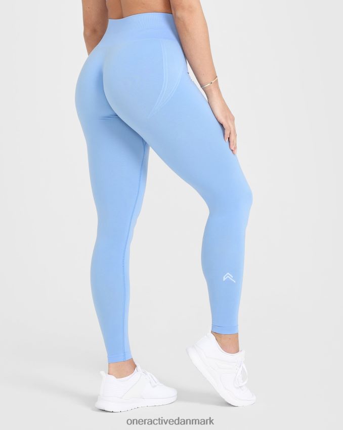 pulveriseret blå tøj X26NZ025 Oner Active ubesværede sømløse leggings 2