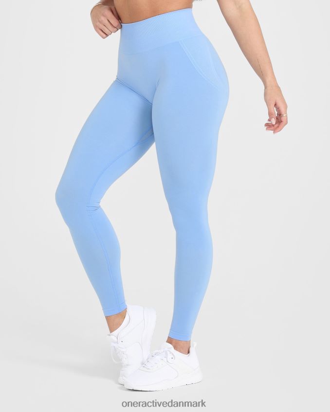 pulveriseret blå tøj X26NZ025 Oner Active ubesværede sømløse leggings 2