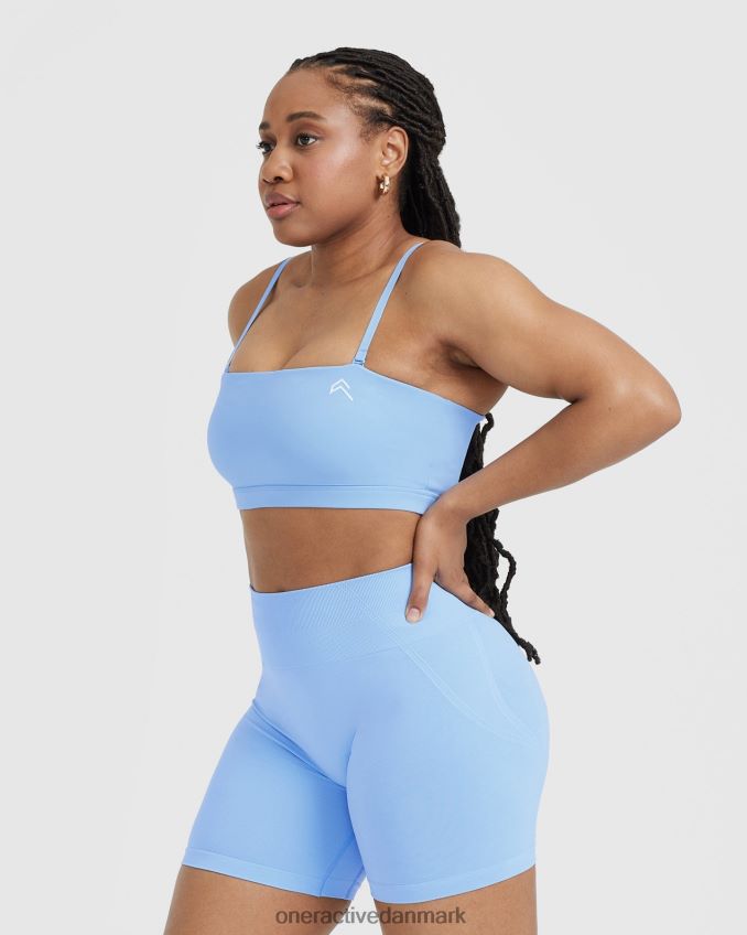 pulveriseret blå tøj X26NZ095 Oner Active hverdags bandeau bralette