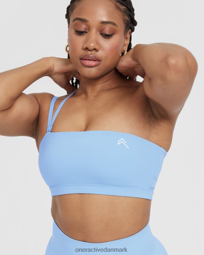 pulveriseret blå tøj X26NZ095 Oner Active hverdags bandeau bralette