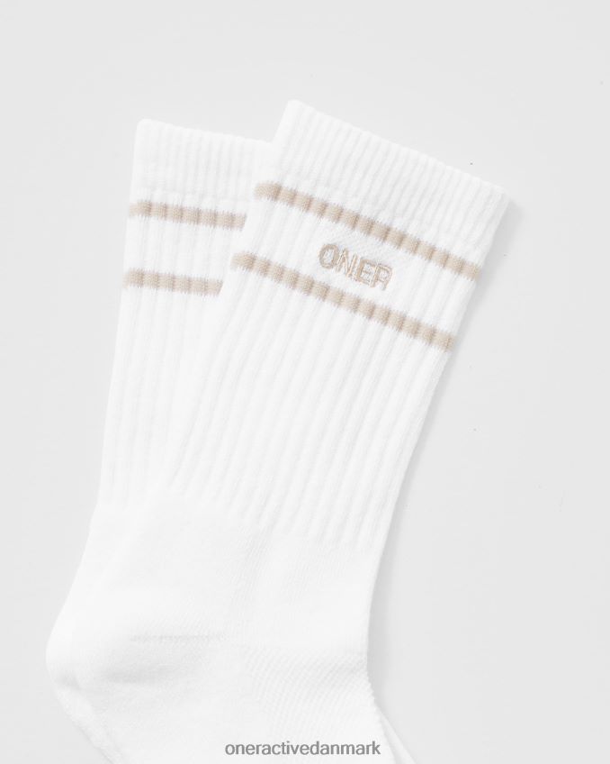 råhvid/blå/hvid tilbehør X26NZ0651 Oner Active varsity crew sokker 3 pak