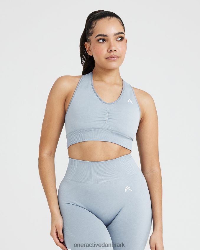 røg grå mergel tøj X26NZ0146 Oner Active klassisk sømløs 20 v-hals bralette