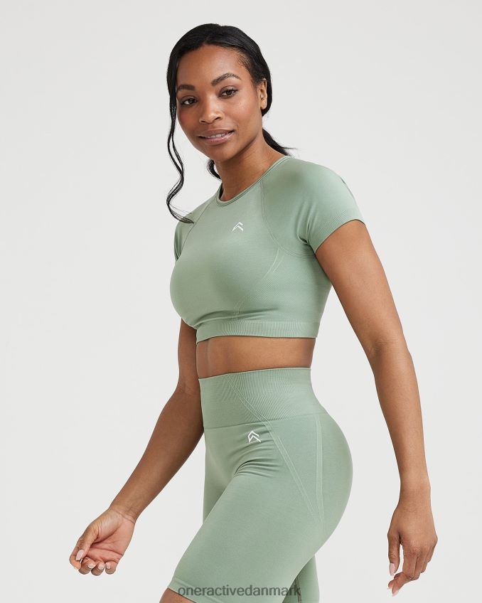 salvie tøj X26NZ0443 Oner Active ubesværet sømløs kortærmet crop top