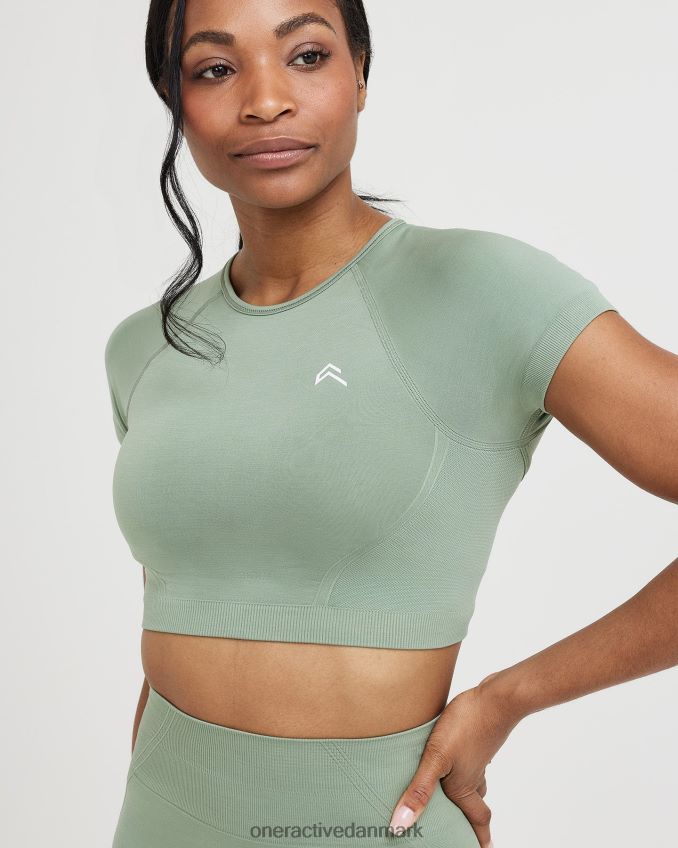 salvie tøj X26NZ0443 Oner Active ubesværet sømløs kortærmet crop top