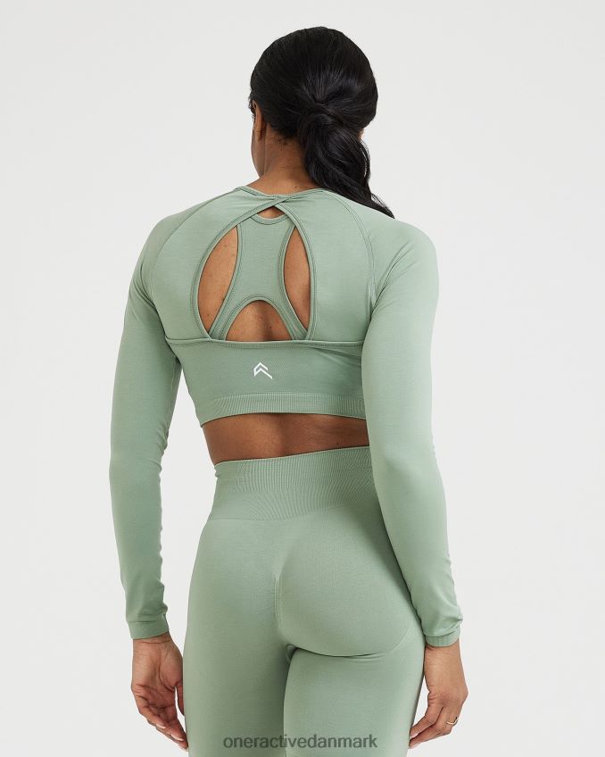 salvie tøj X26NZ0456 Oner Active ubesværet sømløs langærmet crop top