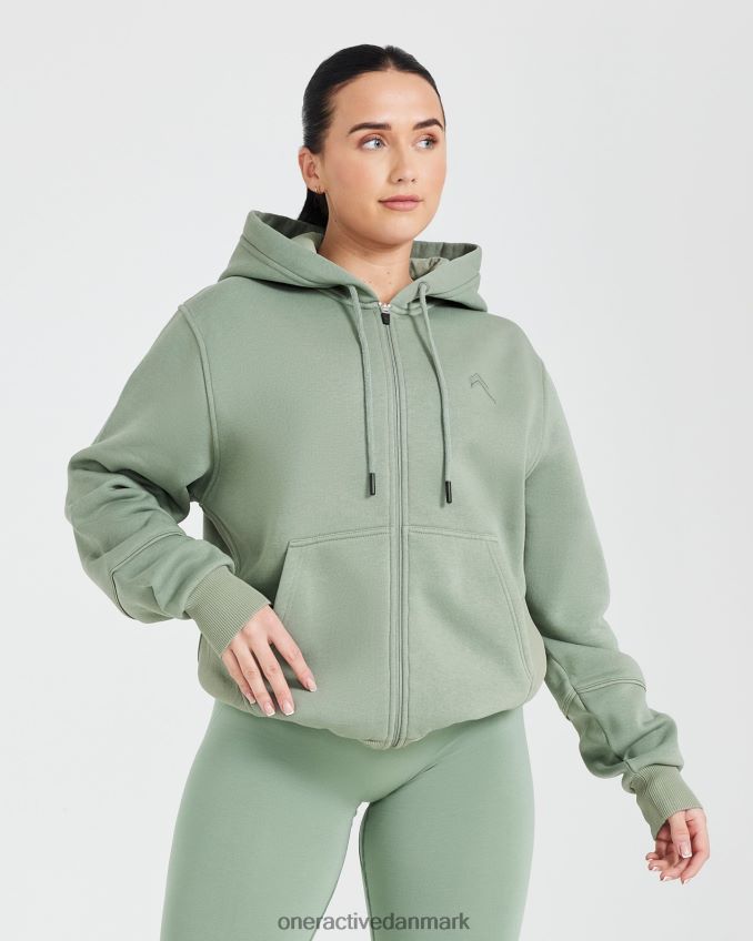 salvie tøj X26NZ0586 Oner Active klassisk lounge oversized hættetrøje med lynlås