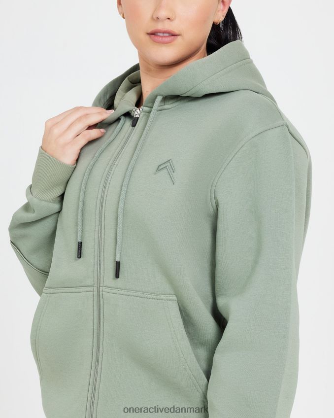 salvie tøj X26NZ0586 Oner Active klassisk lounge oversized hættetrøje med lynlås