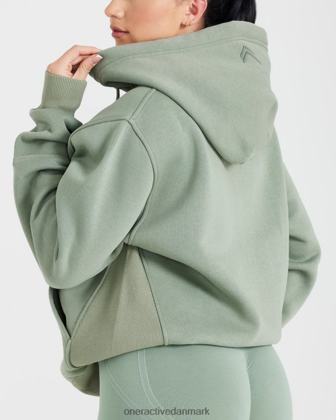 salvie tøj X26NZ0586 Oner Active klassisk lounge oversized hættetrøje med lynlås