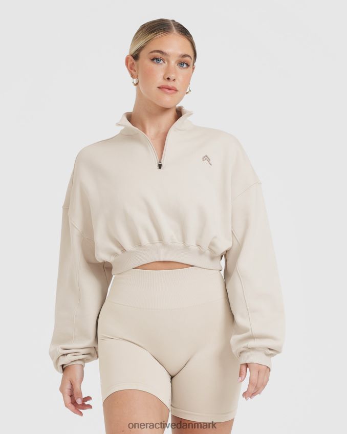 sand tøj X26NZ0573 Oner Active letvægts sweatshirt med 1/4 lynlås hele dagen