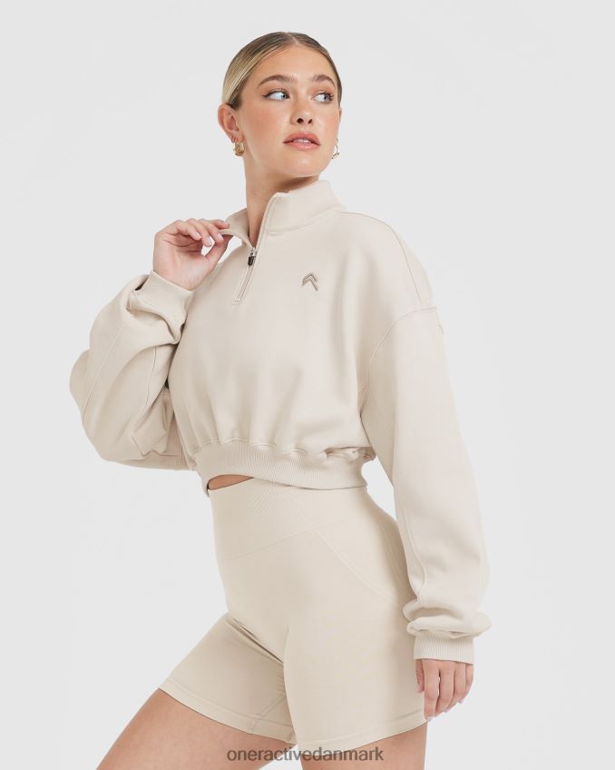 sand tøj X26NZ0573 Oner Active letvægts sweatshirt med 1/4 lynlås hele dagen