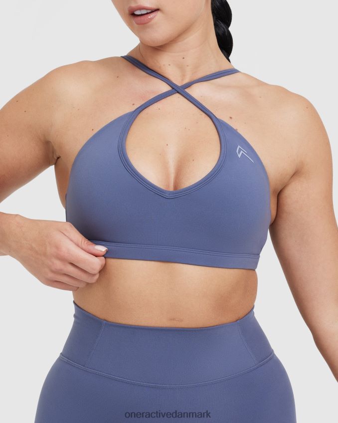 skifer blå tøj X26NZ0165 Oner Active tidløs bralette med stropper