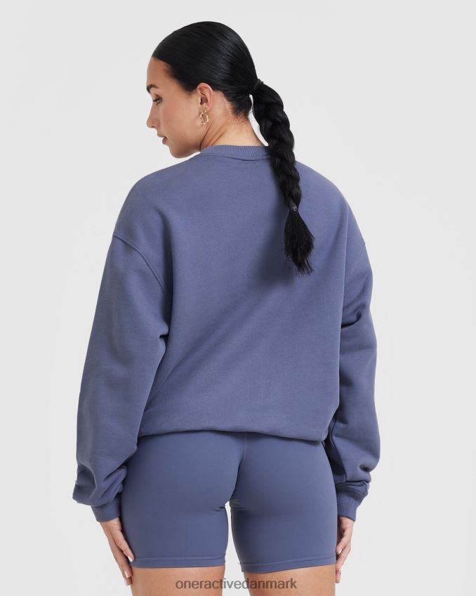 skifer blå tøj X26NZ0568 Oner Active let oversized sweatshirt hele dagen