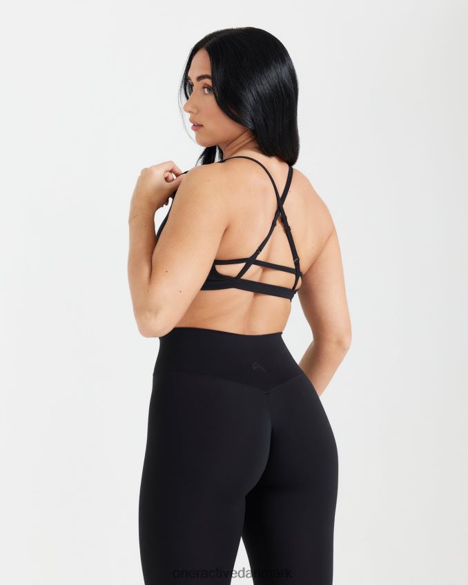 sort tøj X26NZ0143 Oner Active tidløs bralette med stropper