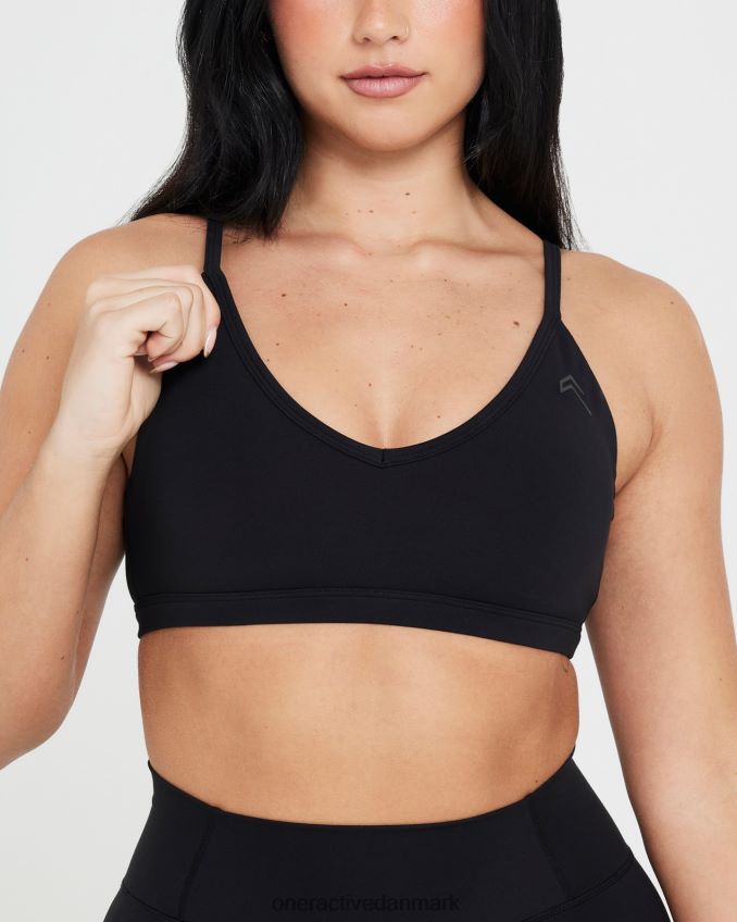 sort tøj X26NZ0143 Oner Active tidløs bralette med stropper