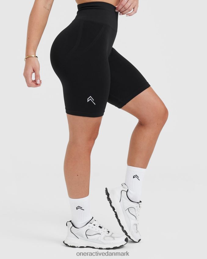 sort tøj X26NZ0248 Oner Active ubesværet sømløse cykelshorts 1