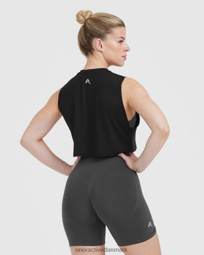 sort tøj X26NZ0370 Oner Active gå til muskelafgrødevest