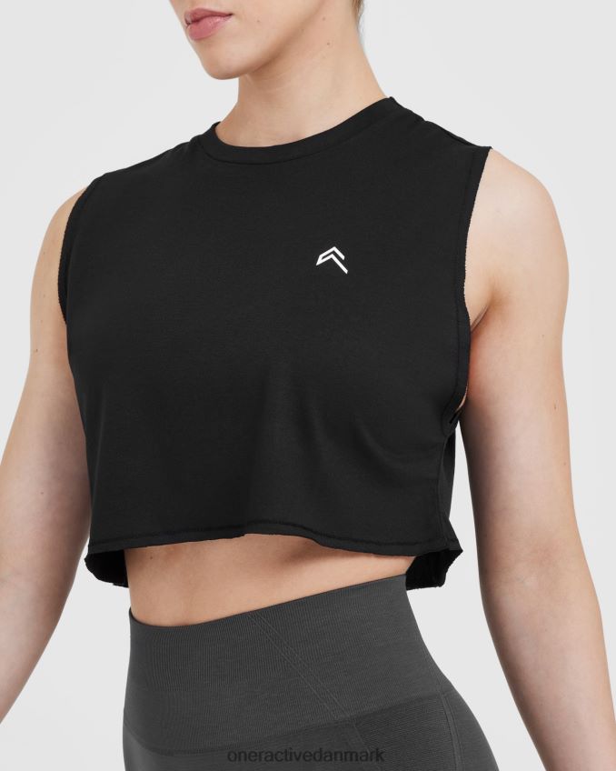 sort tøj X26NZ0370 Oner Active gå til muskelafgrødevest