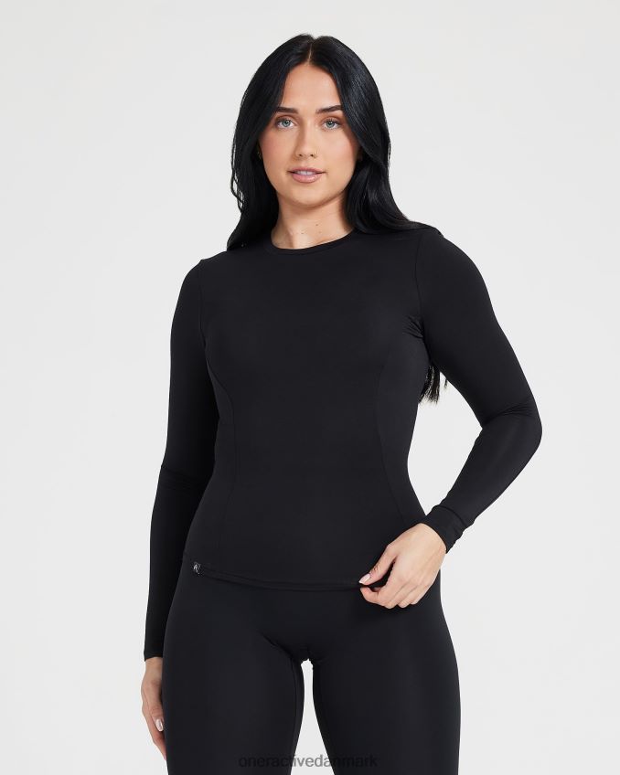 sort tøj X26NZ0398 Oner Active blød blød langærmet top