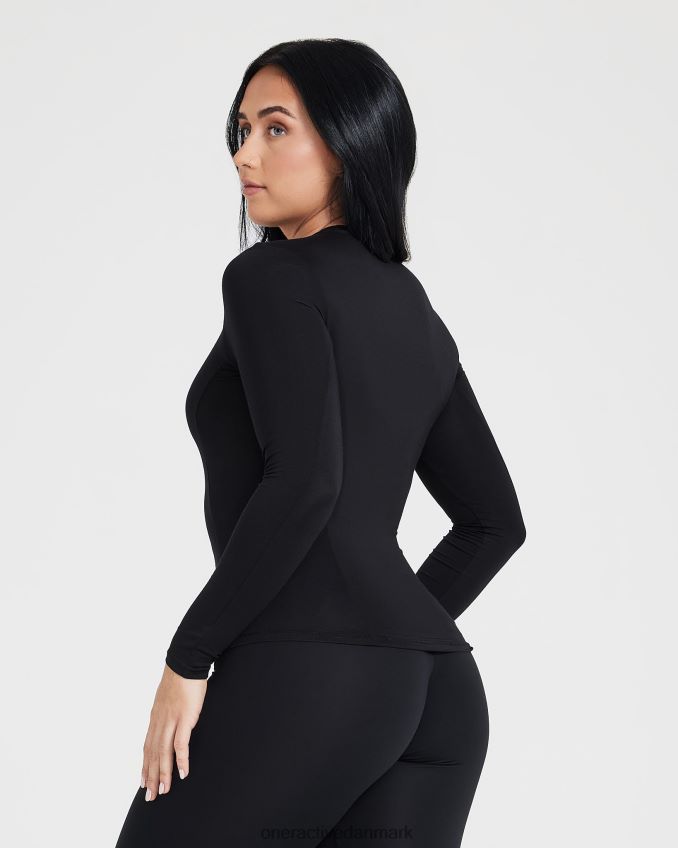 sort tøj X26NZ0398 Oner Active blød blød langærmet top